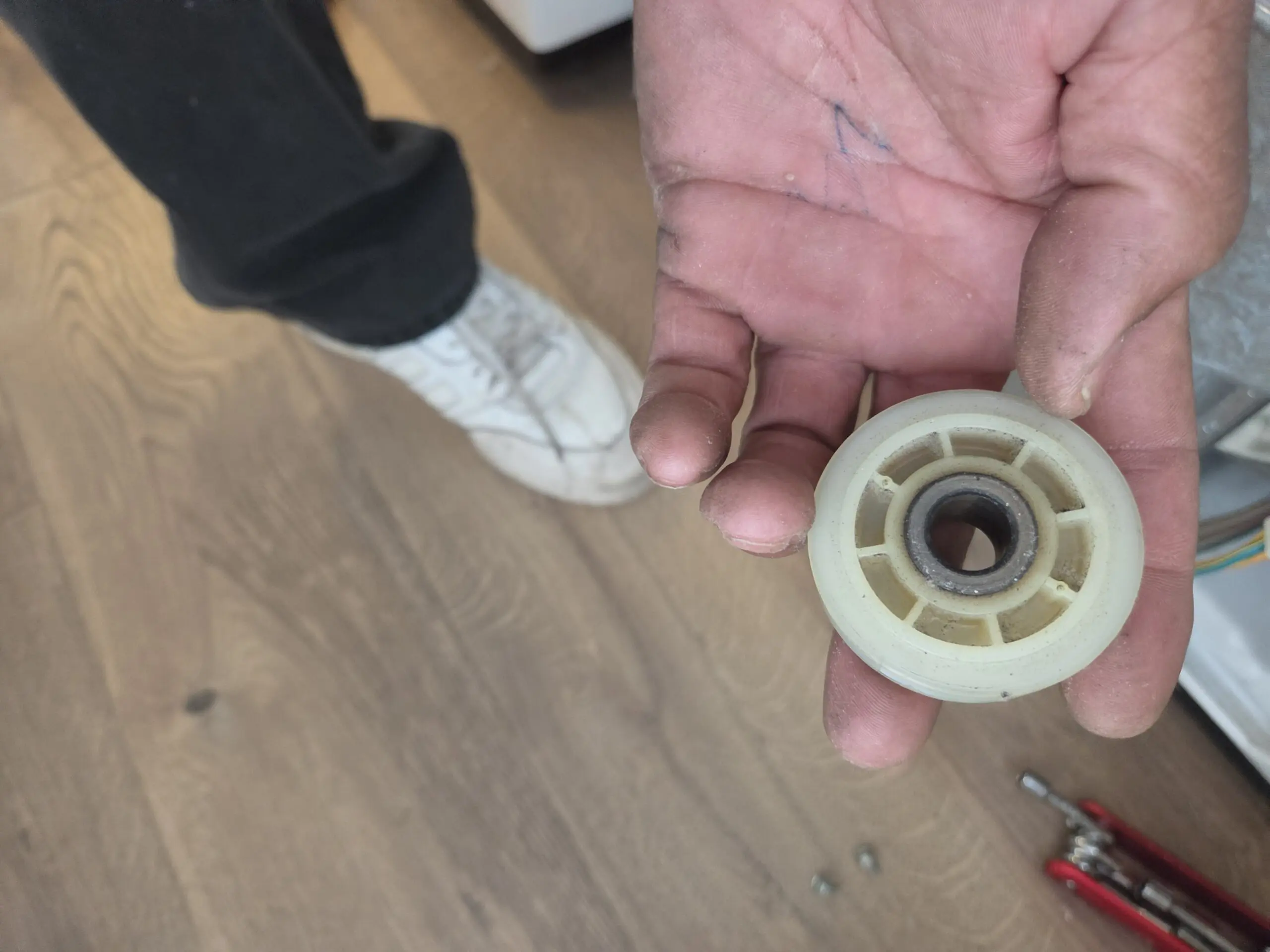dryer drum pulley change out